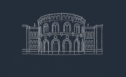 Tegning av stortinget