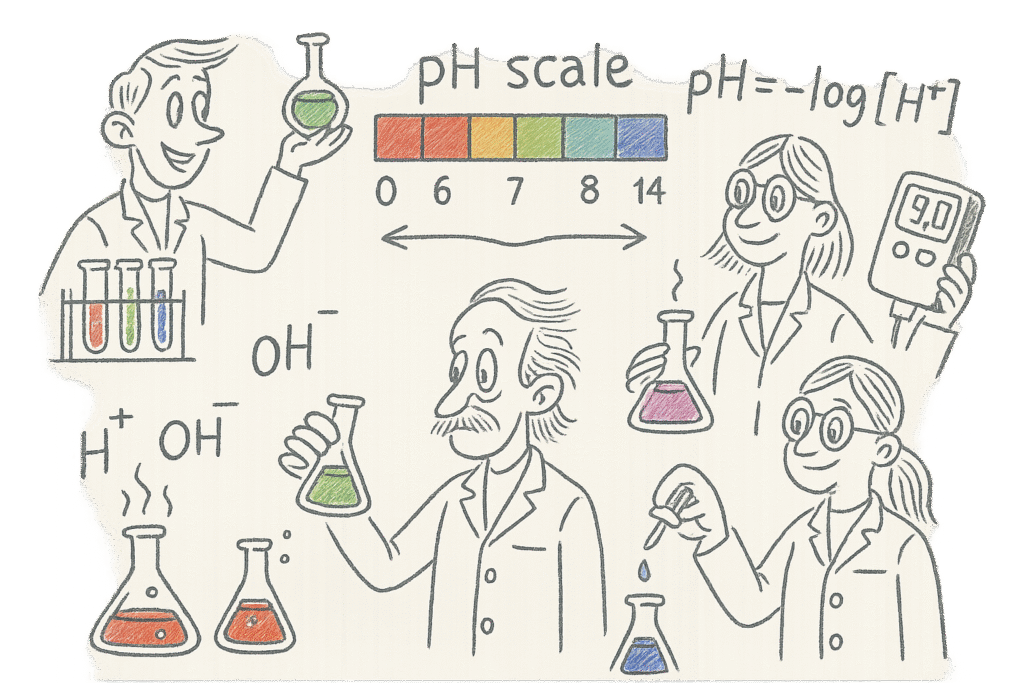 Illustrativ forklaring a pH og hva pH-skalaen er